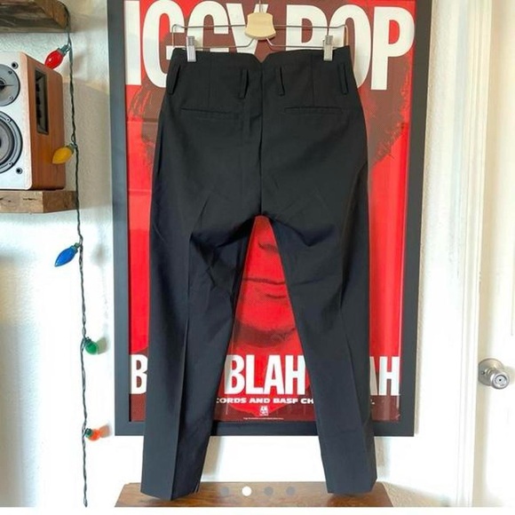 HOPE Stockholm High-waisted Black Pleated wool trouser dress Pants - Picture 7 of 8